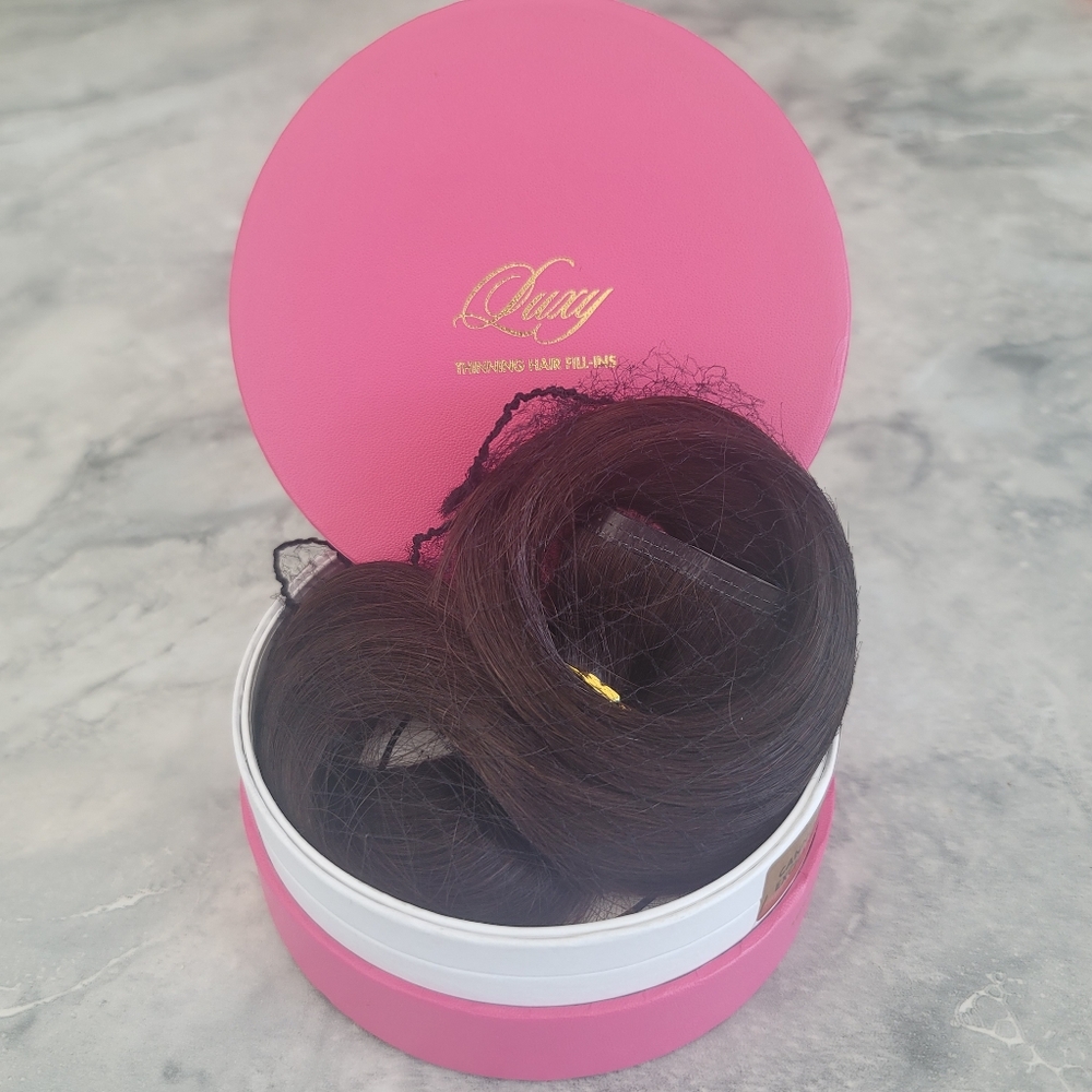 *****SOLD****Luxy Mocha Brown Thinning Hair Fill-Ins - Clip in Extensions(80g)